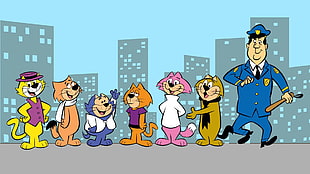 policeman cartoon character, Top Cat, cartoon HD wallpaper