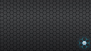 photo of black and gray honeycomb pattern digital wallpaper HD wallpaper