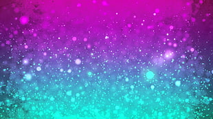 teal and pink bubbles HD wallpaper