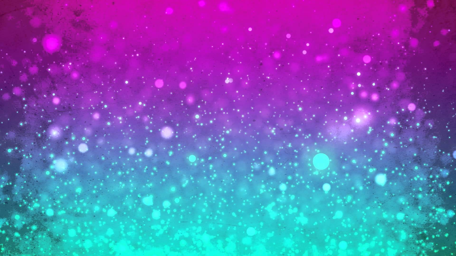 teal and pink bubbles