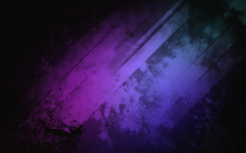 digital wallpaper illustration of purple and blue colors HD wallpaper