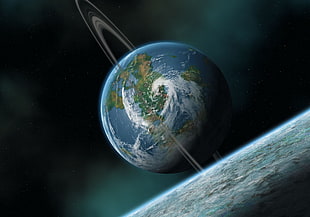 planet Earth photo from outer space HD wallpaper