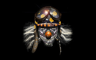 Pilot Clown Illustration HD wallpaper