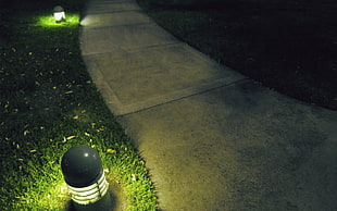 turned on outdoor light