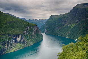 body of water, nature, landscape, clouds, Norway