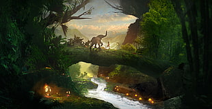 Jungle book illustration HD wallpaper