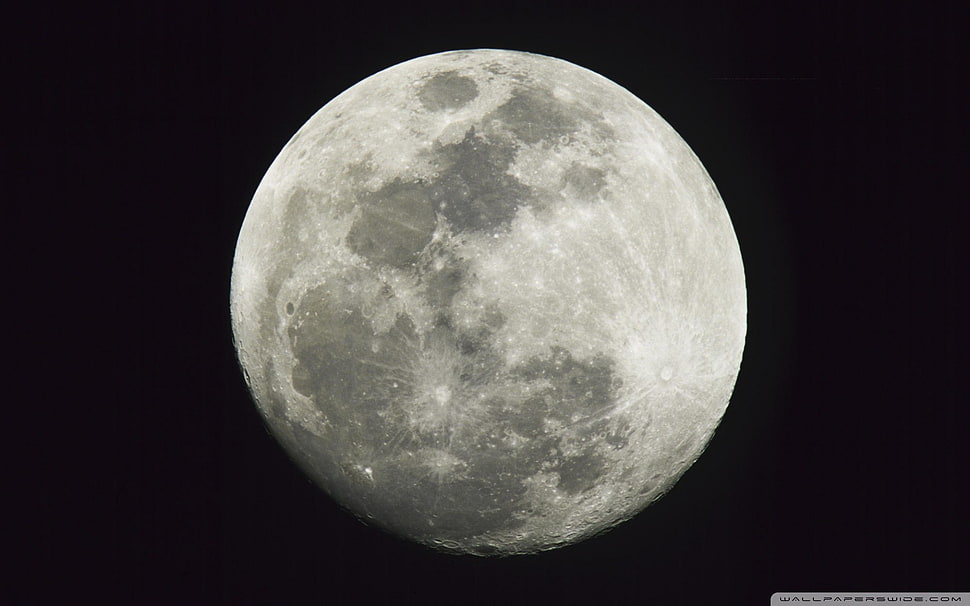 full moon, Moon, space, nature HD wallpaper