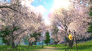 white leafed trees, PC gaming, Blade & Soul, screen shot