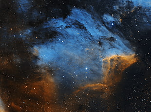 galaxy, Pelican Nebula, nebula, space, Cygnus constellation
