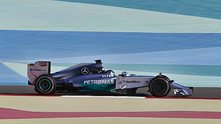 black and gray Mercedes-Benz racing car, Mercedes AMG Petronas, Nico Rosberg, Formula 1, race cars HD wallpaper