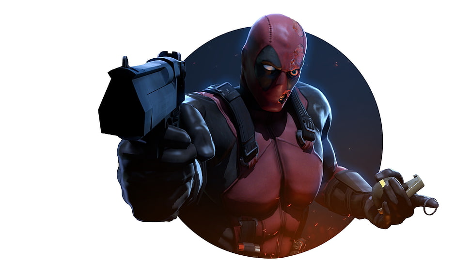 Deadpool digital painting HD wallpaper