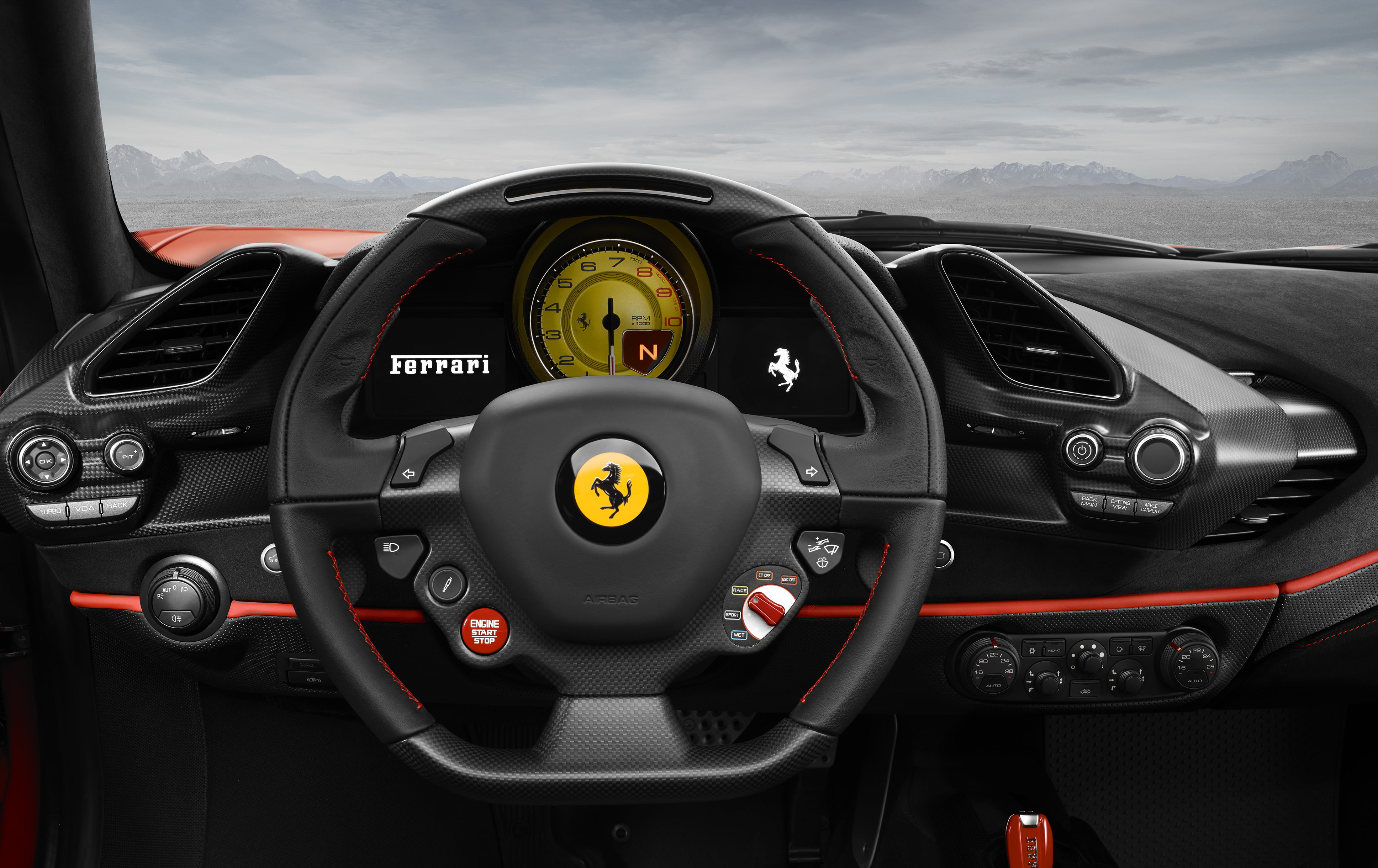 Black Ferrari car steering wheel HD wallpaper | Wallpaper Flare