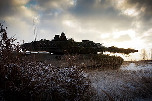 black steel battle tank, tank, military, Leopard 2, war
