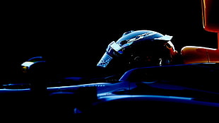 black full-face helmet, Red Bull Racing, Formula 1, Sebastian Vettel, racing