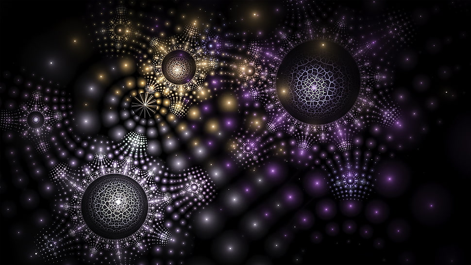 Fractal,  Patterns,  Dark,  Circles HD wallpaper