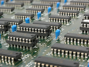 green and black circuit board