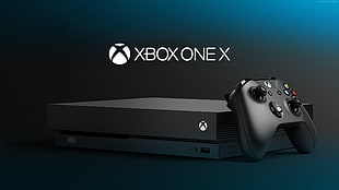 Xbox One X with controller HD wallpaper