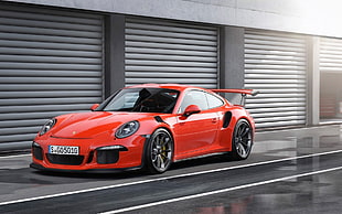 red coupe, Porsche, Porsche 911 GT3 RS, Porsche 911, red cars