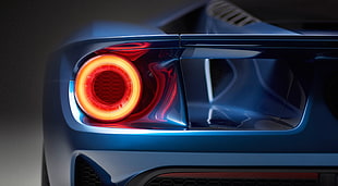 vehicle taillight, video games, car, blue cars, Ford GT HD wallpaper