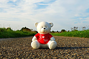 road, love, heart, rocks HD wallpaper