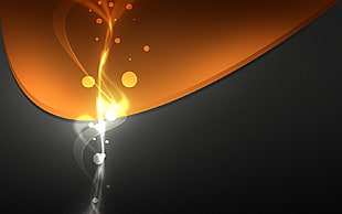 abstract, colorful, render, orange HD wallpaper