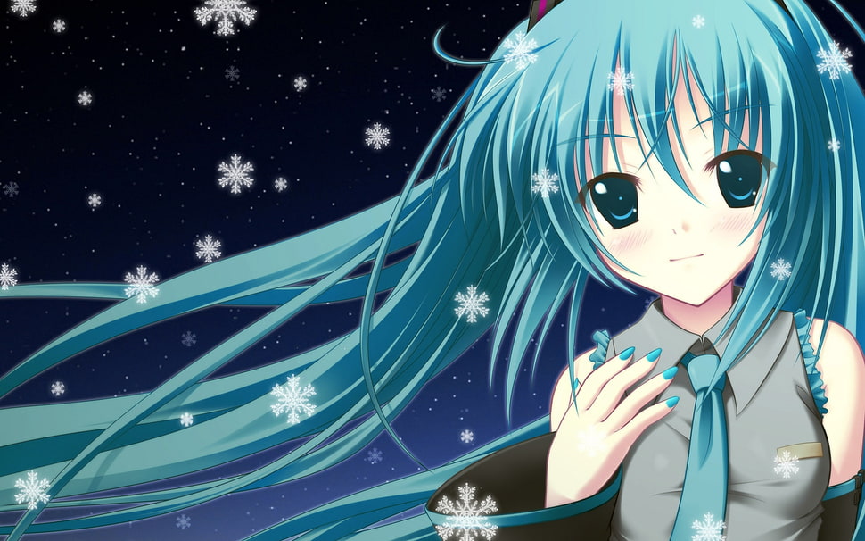 Hatsune Miku digital wallpaper HD wallpaper