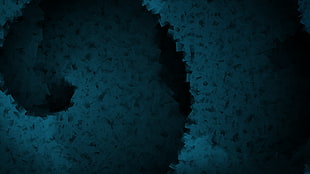 abstract, blue, cube HD wallpaper