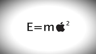 black text, logo, Apple Inc., computer, minimalism