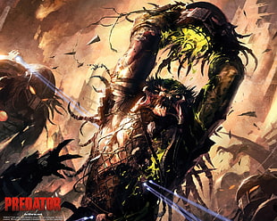Predator game cover, Predator (movie) HD wallpaper