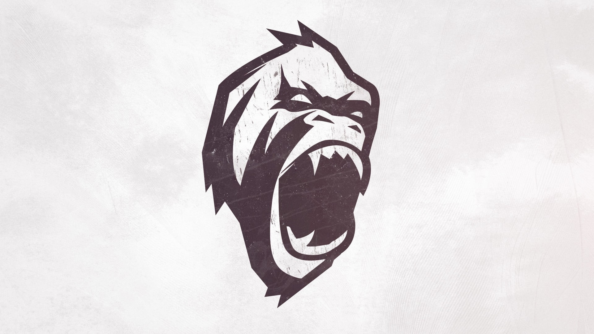 gorilla logo, gorillas, grunge, soft gradient , vector