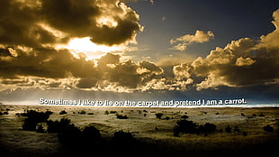 white clouds with text overlay, quote HD wallpaper