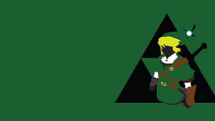 The Legend of Zelda Lynx illustration, The Legend of Zelda, Triforce, Link HD wallpaper