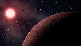 red planet, planet, space