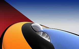 red, yellow, black and blue color formation