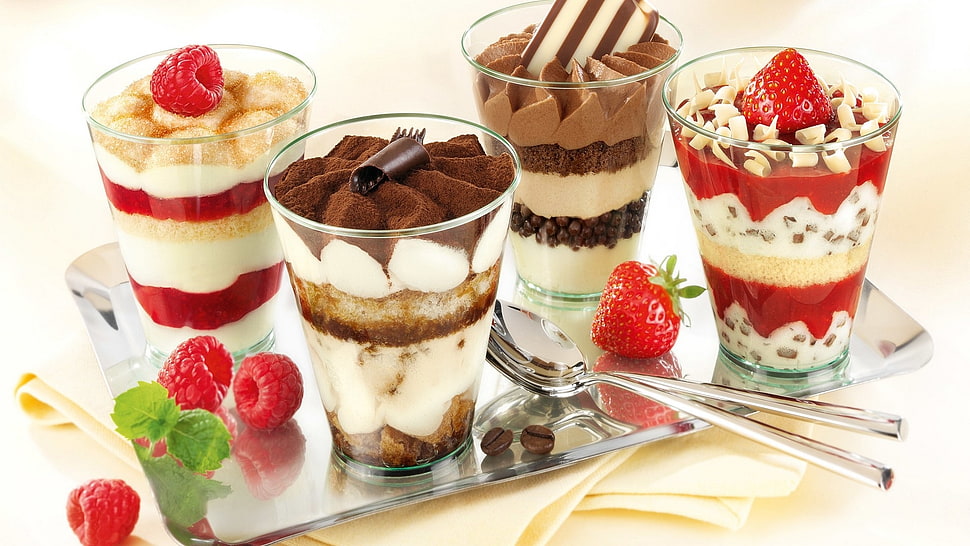 assorted ice creams HD wallpaper