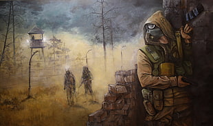 soldiers painting
