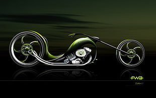 green and black chipper motorcycle wallpaper