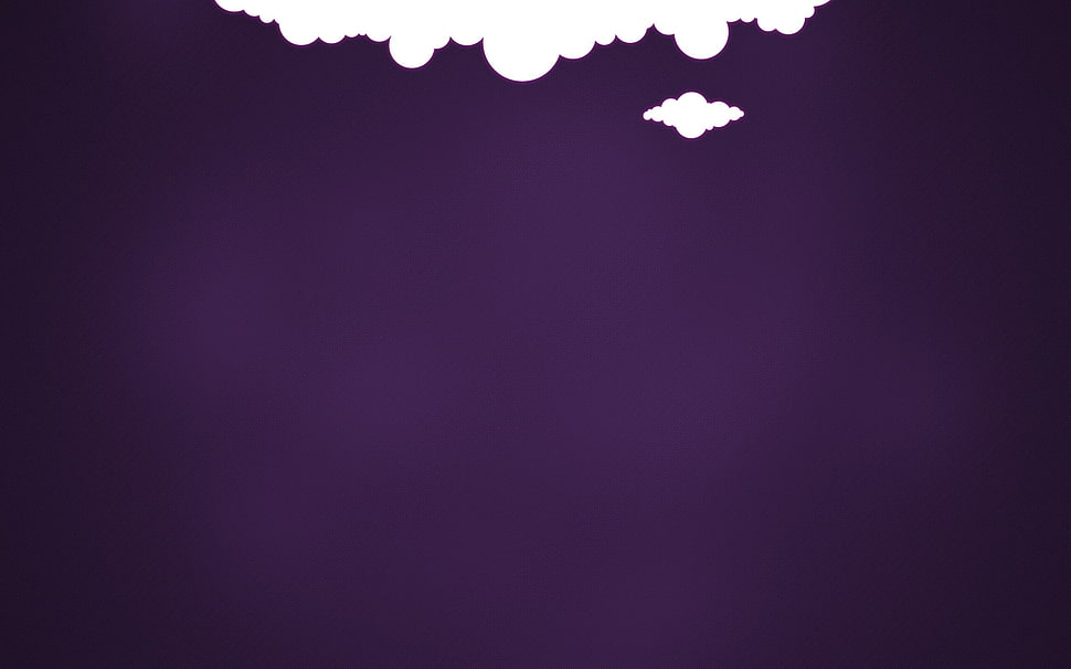 purple background with white clouds wall paper HD wallpaper