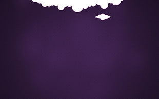 purple background with white clouds wall paper