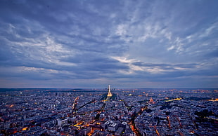 aerial photo of Eiffel Tower, Paris, France