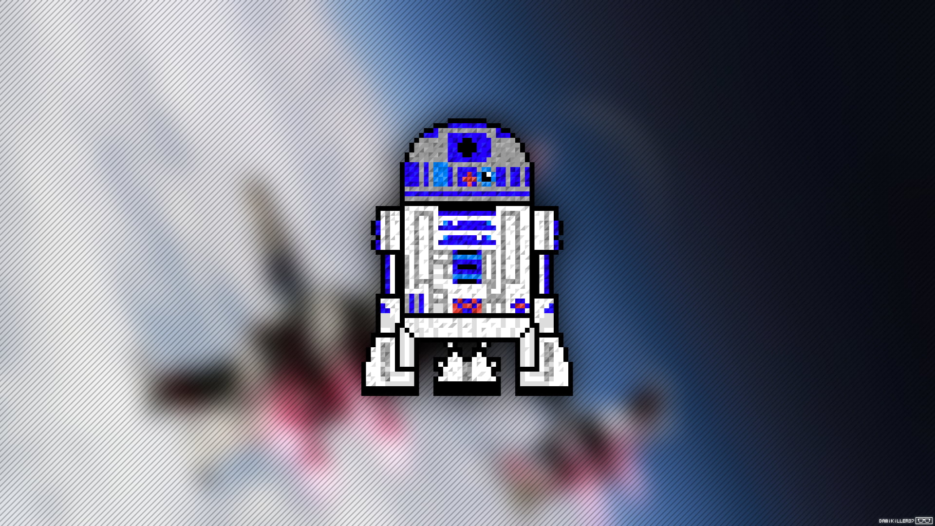 Star Wars Bb 8 Figure R2 D2 Trixel Pixel Art Robot Hd
