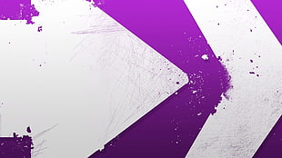 white and purple illustration, minimalism, arrows (design), purple, white HD wallpaper