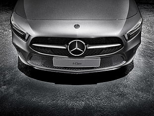 silver Mercedes-Benz car, Mercedes-Benz A-Class, Sport accessories, 2018 HD wallpaper