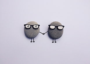 two stone in doodle art HD wallpaper