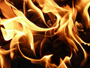 photo of flames HD wallpaper