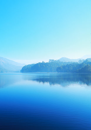 nature, water, blue, lake