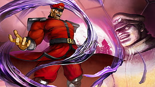 M. Bison from Street Fighter poster