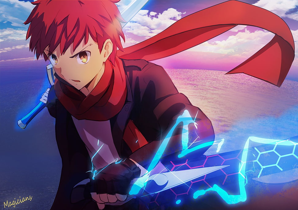 Anime boy red hair HD wallpapers  Pxfuel