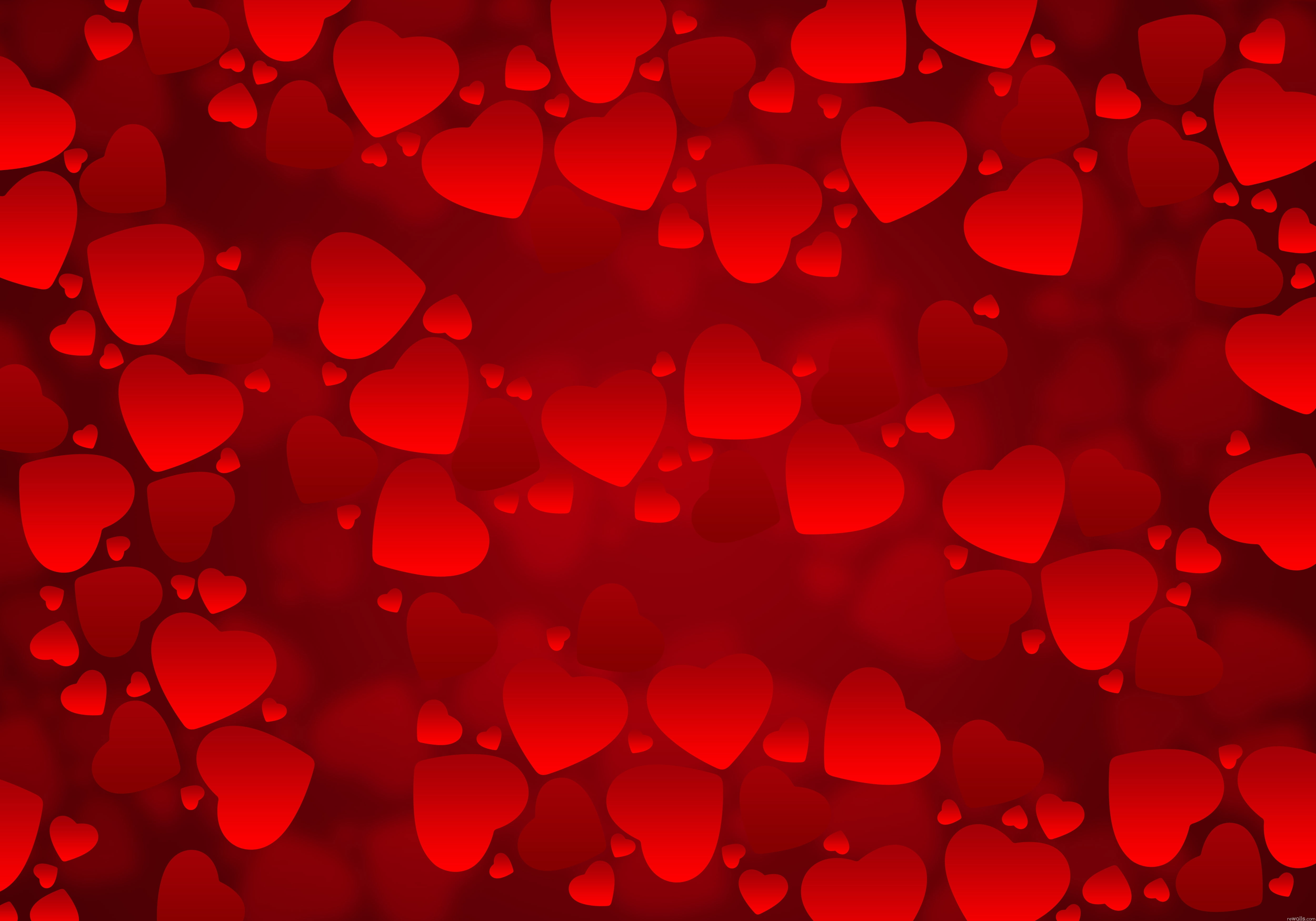 Red heart shape lot HD wallpaper | Wallpaper Flare