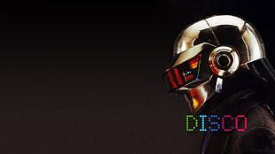 gray and black helmet digital wallpaper, Daft Punk